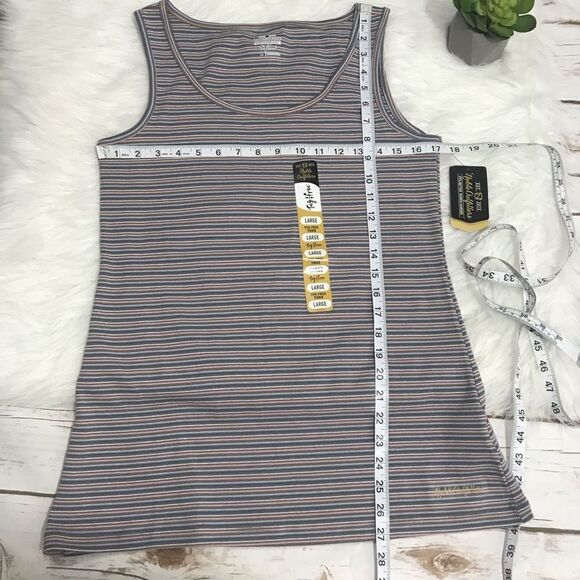Striped Tank Top Women’s Large Noble Outfitters Tug Free - Picture 6 of 10